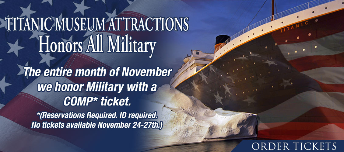 Titanic Museum Attractions Honors All Military.